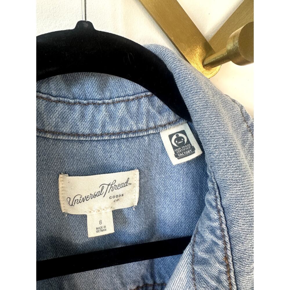 Universal Thread Short Sleeve Denim Romper - Picture 6 of 6